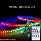 WS2812B LED Strip Bluetooth Wifi Music Controller Kit Individually Addressable Smart RGB LED Tape 30/60/74/96/144Leds/m USB DC5V