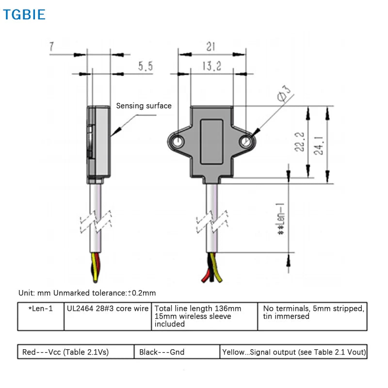 [TL]Non Contact Water Level Sensor Capacitive Liquid Level Sensor Liquid Detection Switch Controller Water Level Detector Tool