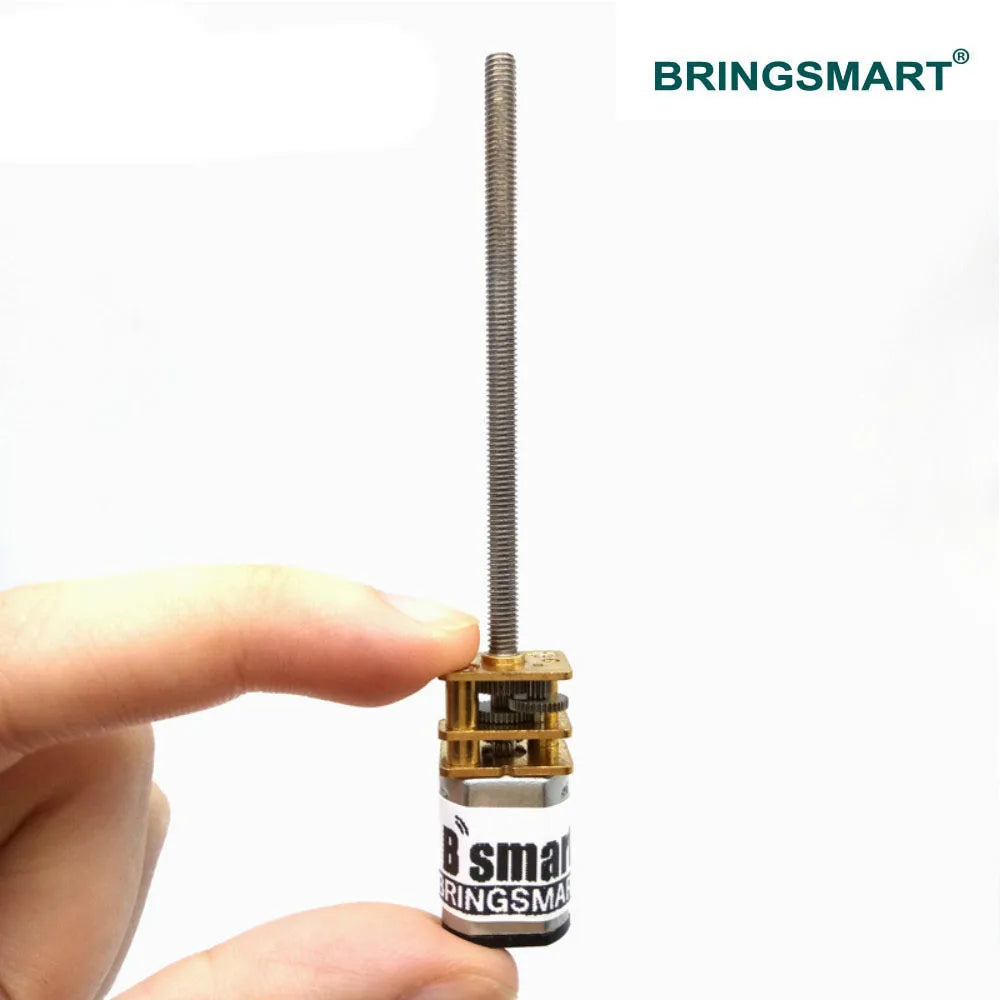 Bringsmart M3 Screw 55mm Threaded Shaft 3V 6V 12V DC Motor 15/30/60/100/150/200/250/300/600rpm Mini Electric Gear Reducer N20