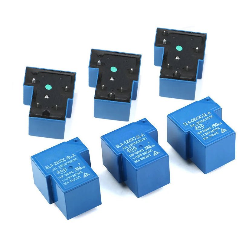 1/5/10Pcs Power relay SLA-05VDC-SL-A SLA-12VDC-SL-A SLA-24VDC-SL-A -C T90 30A 4/5/6PIN 5V 12V 24V 48V Time Relay