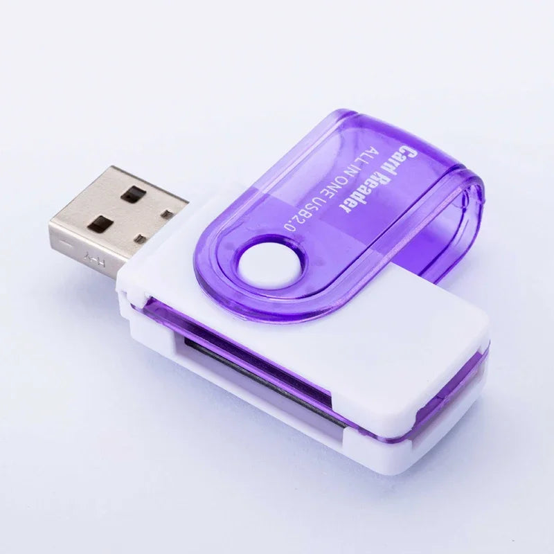 4 in 1 USB Memory Card Reader USB 2.0 to SD Micro SD TF MS M2 Card Adapter for Computer Android Mobile Phone