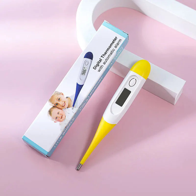 Electronic Digital Thermometer Home Use Soft Head Thermometer Infants Kids Head Mouth Armpit Temperature Measuring Instrument