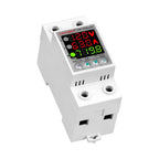 110VAC 120V Dual/Three Display Adjustable Over Voltage Current Under Voltage Protector KWh Energy Meter 40A 63A Protection Relay