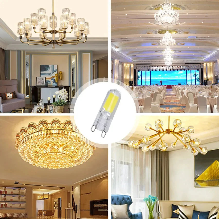 G9 LED Light Bulb 220V 5W 7W 10W COB LED Lamp Glass G9 Bulbs Replace Halogen Bulb LED Lights for Home Ceiling Lamp Chandeliers