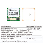 QUESCAN Ublox M10 M9 10Hz GPS Module GNSS Galileo BeiDou GLONASS QZSS SBAS ESP32 Arduino STM32 NMEA GPS Receiver ublox10 ublox9