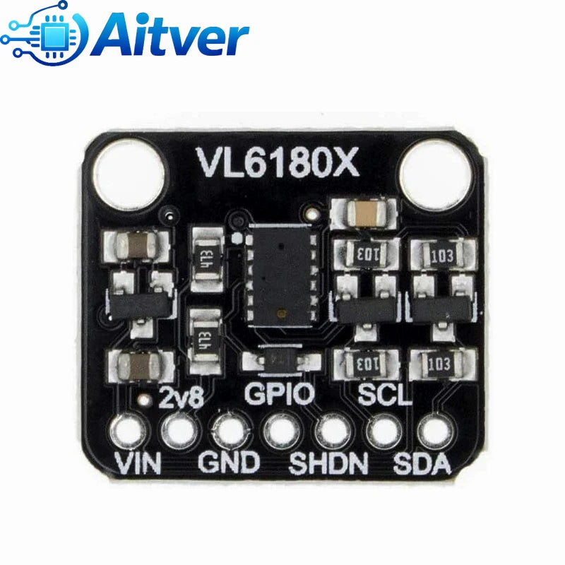 VL6180 / VL6180X Time‑of‑Flight Range Finder Sensor Module, Optical Distance + Gesture Detection, I2C 3.3V 5V for Arduino ESP32