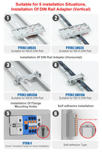 Distribution Block PTFIX 2.5mm² 2/4/6/7/12/13/18/19 Connection Push-in Electric Power Terminal Block Connector Mount on Din Rail