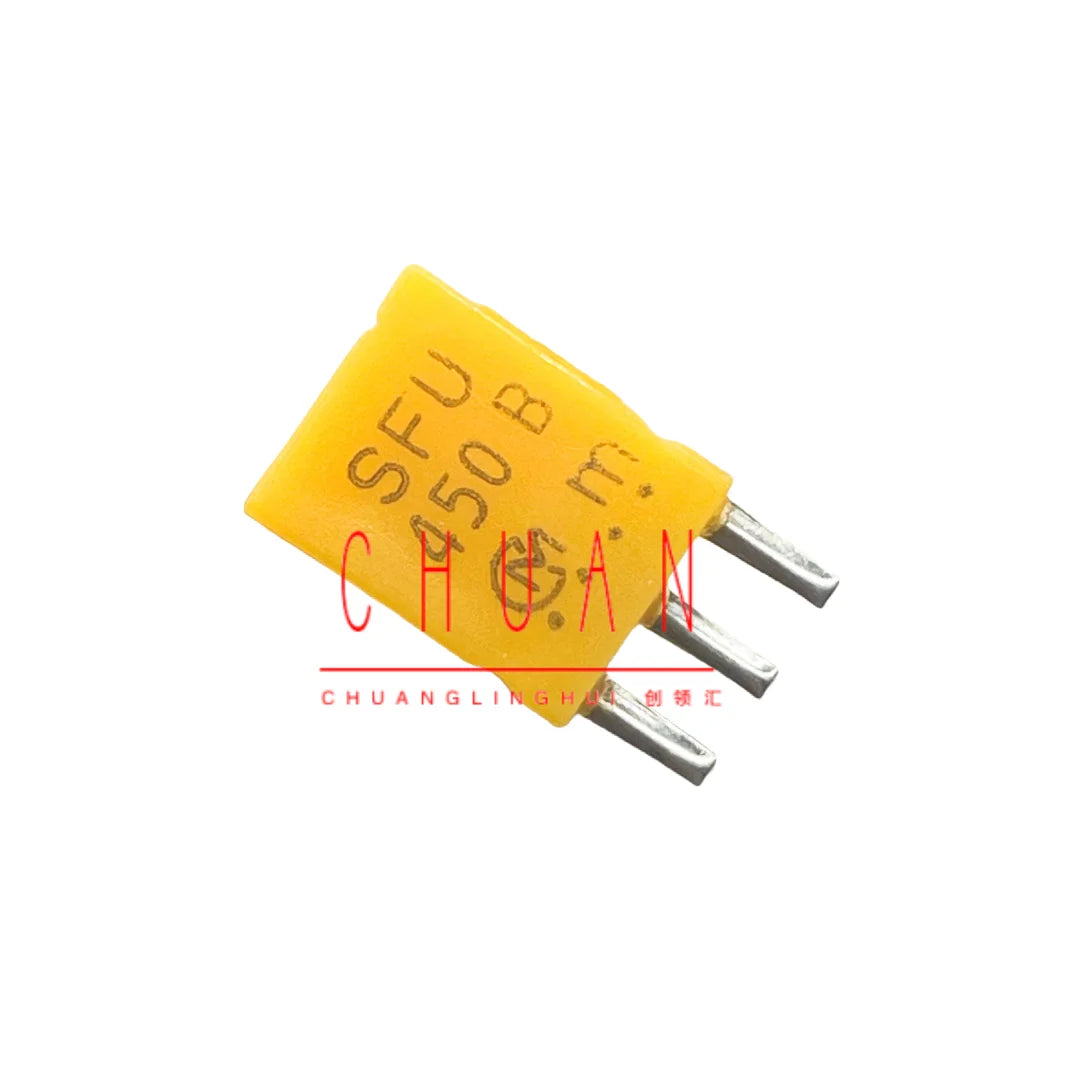 50pcs/ 450K imported ceramic filter SFU450B 450KHZ in-line 3-pin remote control crystal 450B