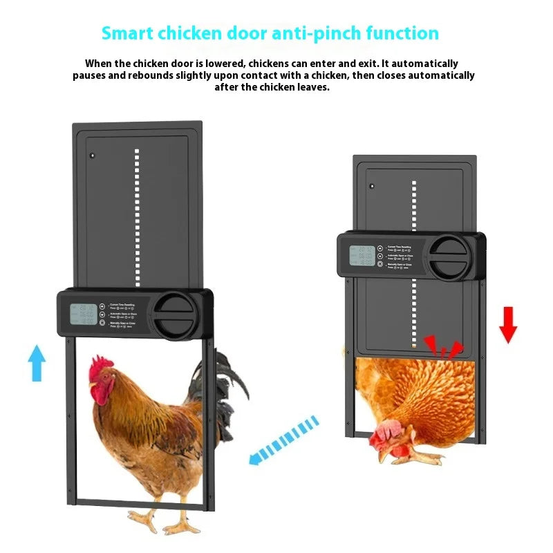 Upgraded 2nd Gen Automatic Pet Door Smart Timer Lift For Dogs Cats Cold Resistant Durable Pet House