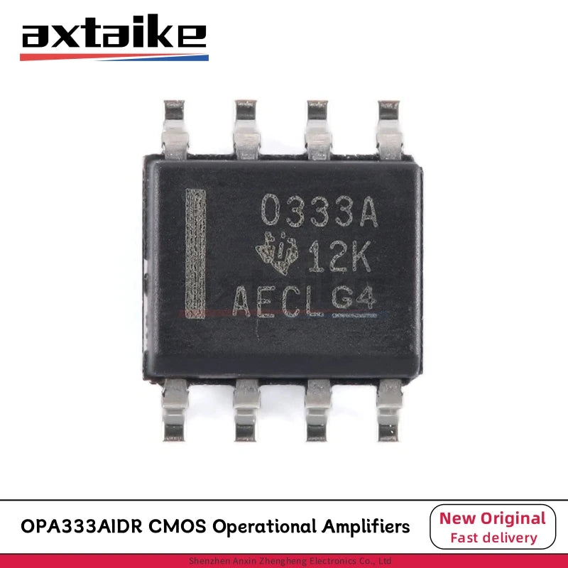 5PCS OPA333AIDR SOP-8 OPA333 1.8V TO 5.5V MicroPower CMOS Operational Amplifiers Zero Drift Series O333A 0333A SMD IC