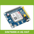 Waveshare SIM7600E-H 4G HAT for Raspberry Pi 5/4B/3B/Zero, Raspberry Pi LTE Cat-4 4G,GNSS,Europe,Southeast Asia,West Asia,Africa