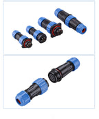IP68 Waterproof Aviation Connector LD12/16/20/28 Male Plug Female Socket 2 3 4 5 6 7 9 Pin Solder‑free Wire Cable Connector
