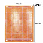 Phenolic PCB Prototype Board Universal Through Hole Perfboard for DIY Electronic Projects 9x15CM/7x9CM/5x7CM