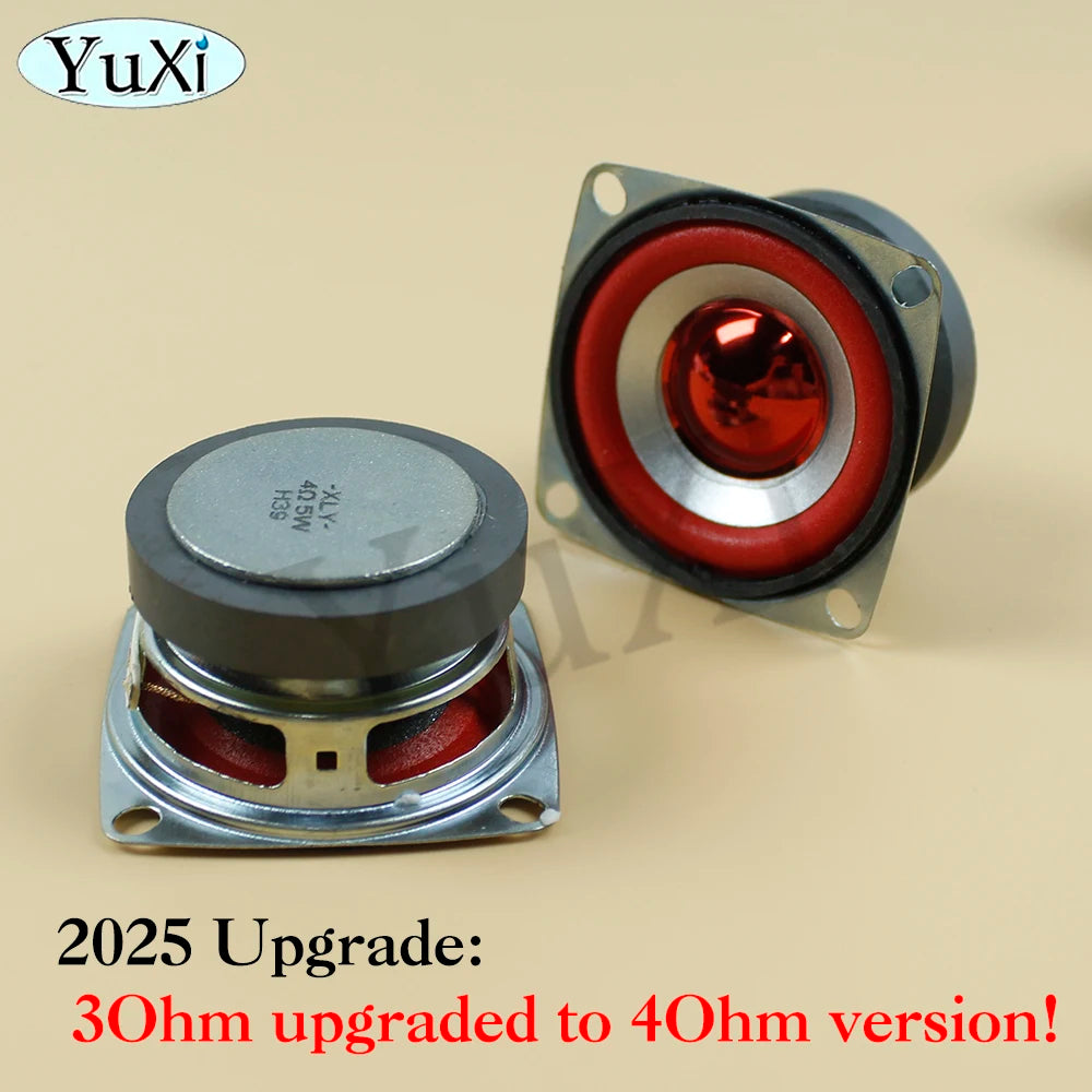 1Pc 5W 4Ohm Full-frequency Speaker Square Bluetooth Audio Radio External Magnetic Loudspeaker 3W 4Ohm 53MM