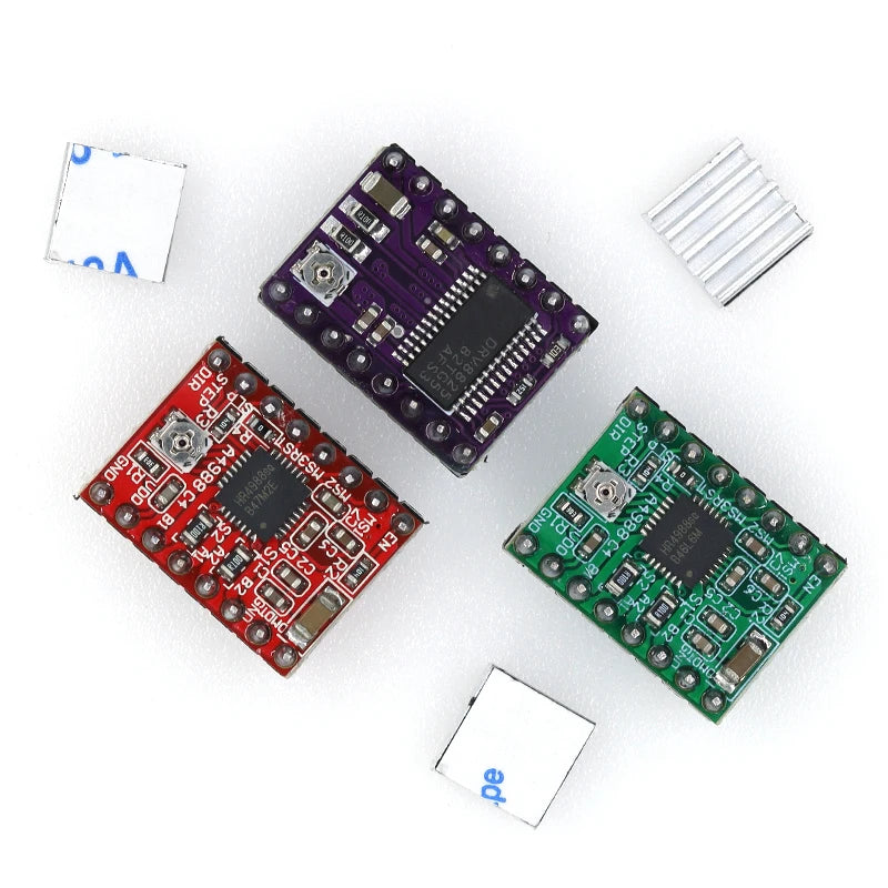 3D Printer Parts StepStick A4988 DRV8825 Stepper Motor Driver With Heat sink Carrier Reprap RAMPS 1.4