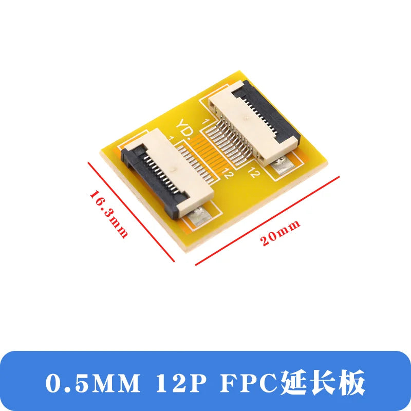 2Pcs FFC/FPC Flexible Cable Extension Board Adapter 0.5MM Pitch 4P/8/10/12/14/16/20/24/30/40/50/60/64Pin