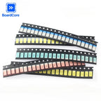 5 Colors SMD LED Light Emitting Diode Assortment Kit - 100pcs 0603/0805/1206/1210/5050/5730 Miniature LED Diodes