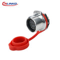 CNLINKO M24 Industrial Power & Signal Connector 2-24 Pin 25A 500V Waterproof IP68 Semi-Metal Solder Type Single-Hole Mount