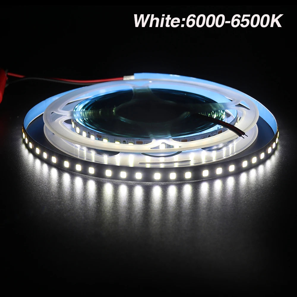 DC 12V LED Strip Light SMD 2835 120LEDs/m Red Green Blue Warm Cold White Home Decor Flexible Ribbon Tape Rope Linear Lighting