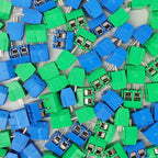 50/200PCS PCB Terminal Block Connector 5mm Straight Pin High Current Plug Assortment Kit KF301 KF306 2Pin PCB Terminal Blocks