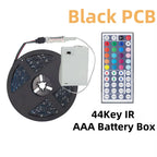 5V LED Strip Lights RGB 5050 3AA Battery Powered Flexible LED Light Strip with Remote Control for TV Backlight Bars Cabinets