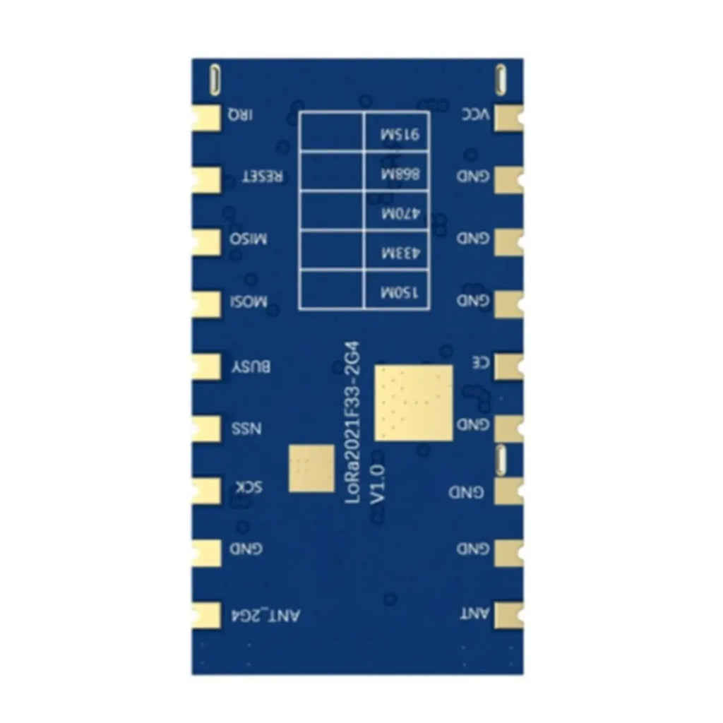 A13E-Lora2021f33-2G4 Wireless Module 2W High-Power Lora Module Use SPI Interface LR2021 Sub-Ghz 868-915Mhz