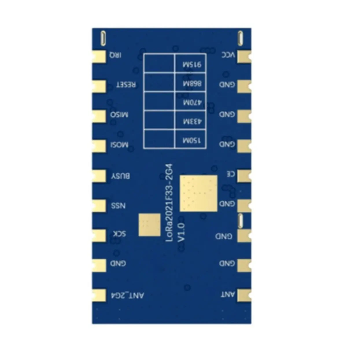 A13E-Lora2021f33-2G4 Wireless Module 2W High-Power Lora Module Use SPI Interface LR2021 Sub-Ghz 868-915Mhz