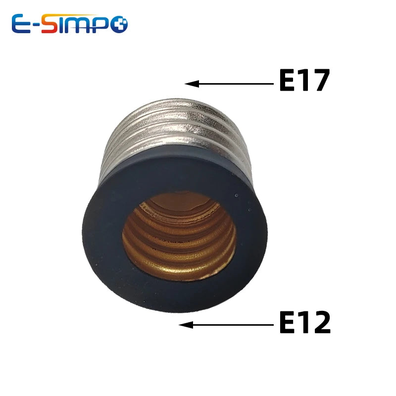 2PCS E10-E12 E11-E12 E11-E14 E12-E12 E10-E14 E17-E14 Light Socket adapter E10 to E12 Candelabra lamp holder converter,Install