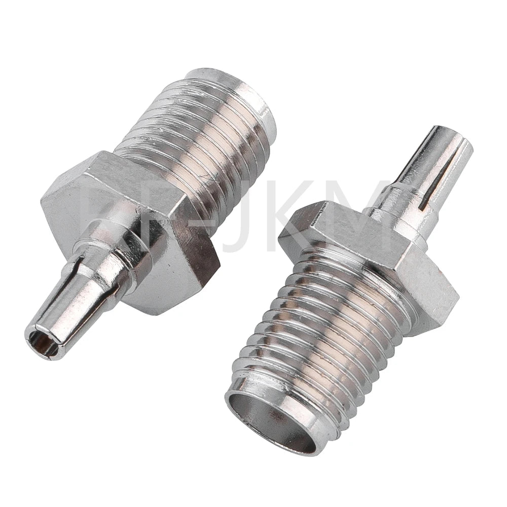 1PCS RF Coaxial Adapter SMA To TS9 CRC9 Coax Jack Connector RP SMA Female Jack To TS9 CRC9 Male Plug Silver Gold