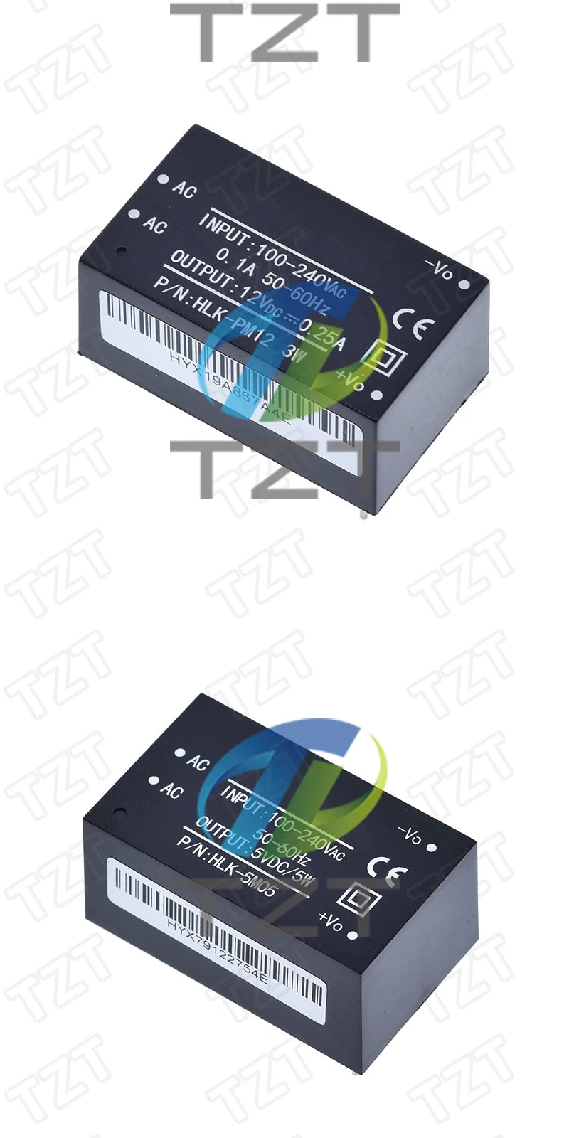 GREATZT HLK-PM01 HLK-PM03 HLK-PM12 AC-DC 220V to 5V/3.3V/12V Mini Power Supply Module Intelligent Household Switch HLK-5M05