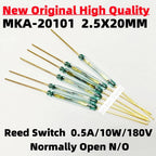 1/10/50PCS Original MKA20101 Reed Switch MKA-20101 Normally Open 2.5*20MM 0.5A 10W 180V Magnetic Control Switch Contact Sensor