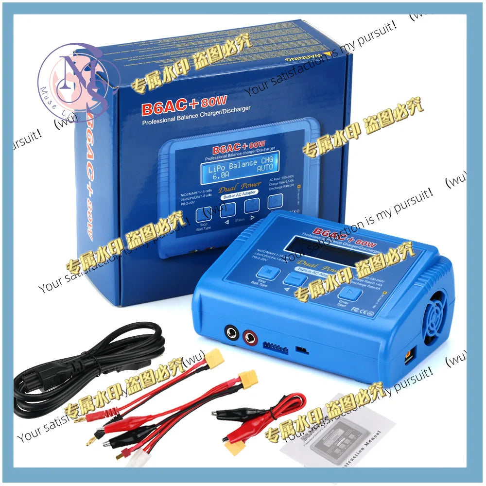 for  HTRC IMAX B6 AC 80W 6A Digital LCD Balance Charger for Lipo LiFe NiMh NiCd RC Drone Car Battery