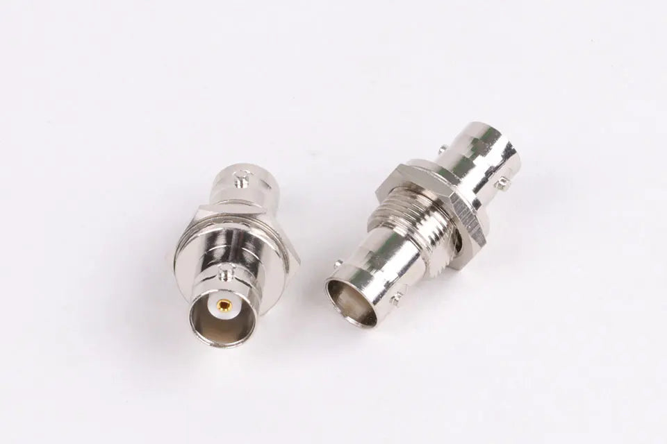 10pcs/lot Dual BNC Jack Socket Screw Panel Mount BNC Female to BNC Female Panel Chassis Adapter Coaxial Connector
