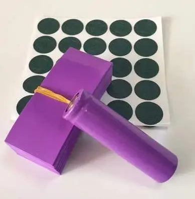 100pcs 18650 Lithium Battery Heat Shrink Tube PVC Tubing Film Sleeves Insulation Sheath With 100pcs Gasket Barley Paper