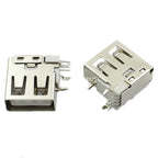 5PCS USB Interface Socket Type A Standard Port Female Male Solder Jacks Connector DIP Straight Vertical Bend Needle PCB Socket