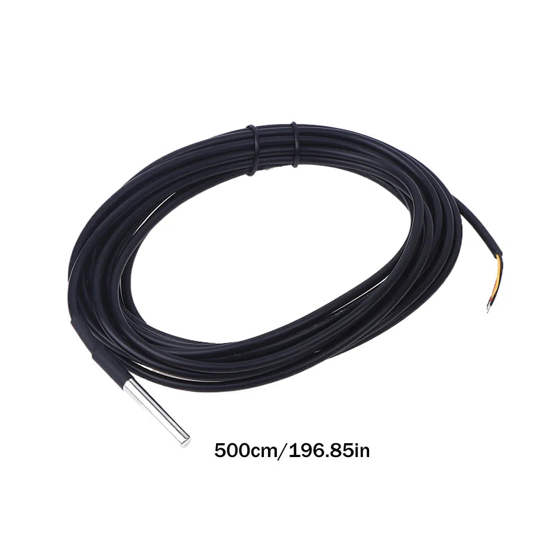 High Quality DS18B20 Waterproof Thread Temperature Probe Temperature Sensor 100cm-500cm