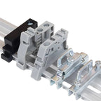 EW-35 DIN Rail Terminal Block Universal Crimping Terminal Block Gray/Brown/White Electrical Accessories 10 20 50 Pieces
