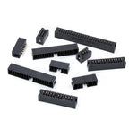 10PCS DC3 Header 6P/8P/10P/14P/16P/20P/30P/34P/40P 2.54mm Socket Male Double Row Straight Needle Curved Needle PCB Connector