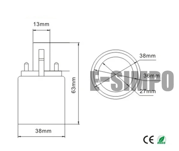 4pcs G23 To E26 E27 Lamp Base Adapter CFL 2Pin PLS LED Table Desk Reading Light Bulb Lamp Holder Converter Extender