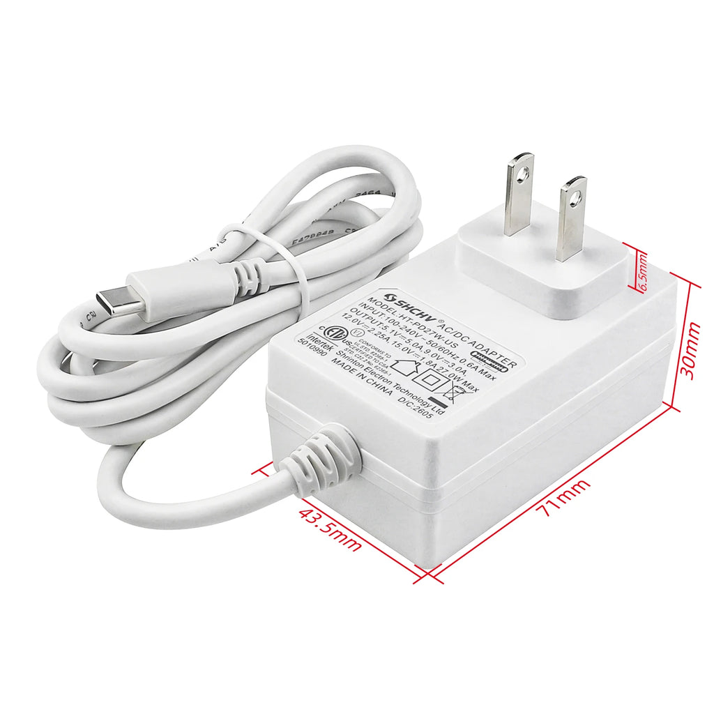 Raspberry Pi 5 5.1V 5A Power Supply PD 27W USB Type C GaN Charger EU US UK Plug Power Adapter for Raspberry Pi 5/4B RPI 5