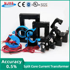 NJXSE OPCT35AGL Clamp Current Transformer 100A 200A 300A 400A 500A 600A / 1V 333mV 40mA 50mA Split Core CT with 3.5mm Jack