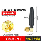 10Pc 2.4GHz Wifi uhf Antenna Omni Directional SMA Male TX2400-JZ-3 2.0dBi 2.4 GHz Mini Omnidirectional Antenna for communication