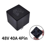 JD2912 4Pin 5Pin 40A Auto Car Relay DC 12V 24V 36V 48V 72V with Mounting Hole Coil Power 1.8W Automobile Control Device