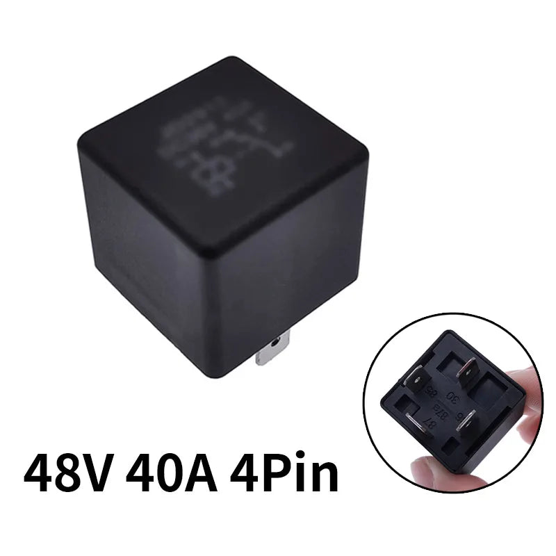 JD2912 4Pin 5Pin 40A Auto Car Relay DC 12V 24V 36V 48V 72V with Mounting Hole Coil Power 1.8W Automobile Control Device