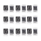 20Pcs Red LED Digit Tube Common 10-Pin 7 Segment 0.5 Inch Display Module High Reliability Display Module Drive Chip