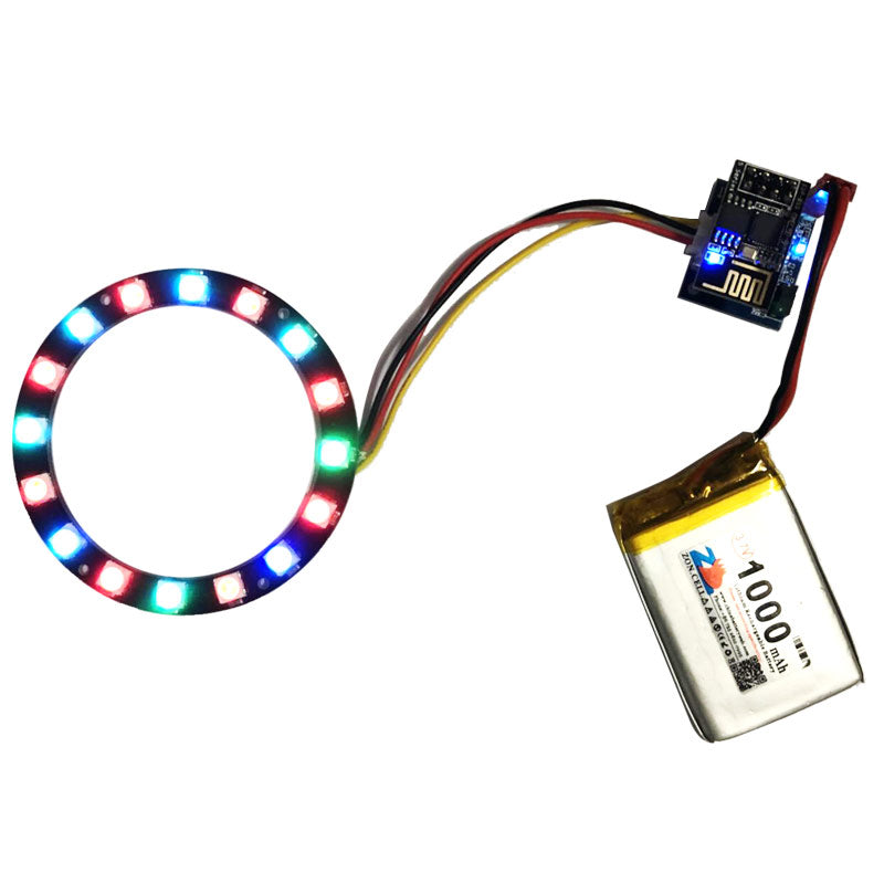 ESP8266 ESP-01 ESP-01S RGB LED Controller Module for Arduino IDE WS2812 WS2812B 16 Bits Light Ring Smart Electronic DIY