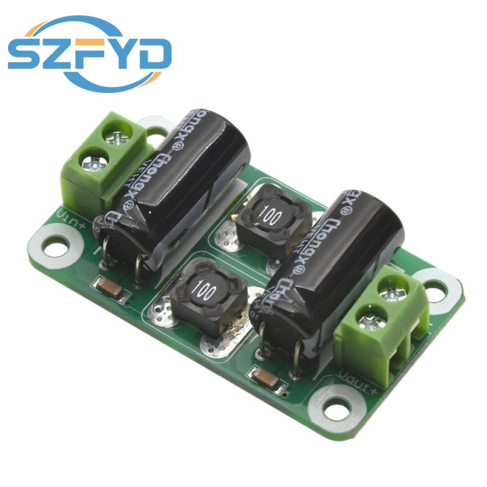 0-25V/0-50V 2A/3A/4A DC Power Filter Board  Class D Power Amplifier Module Interference Suppression Board EMI Suppression