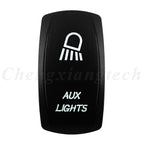 Marine 12V 24V White Led On Off Rocker Switch 5Pin SPST Momentary Switch DPDT ON OFF ON 3-Way for Car Boat Carling 4X4 Narva