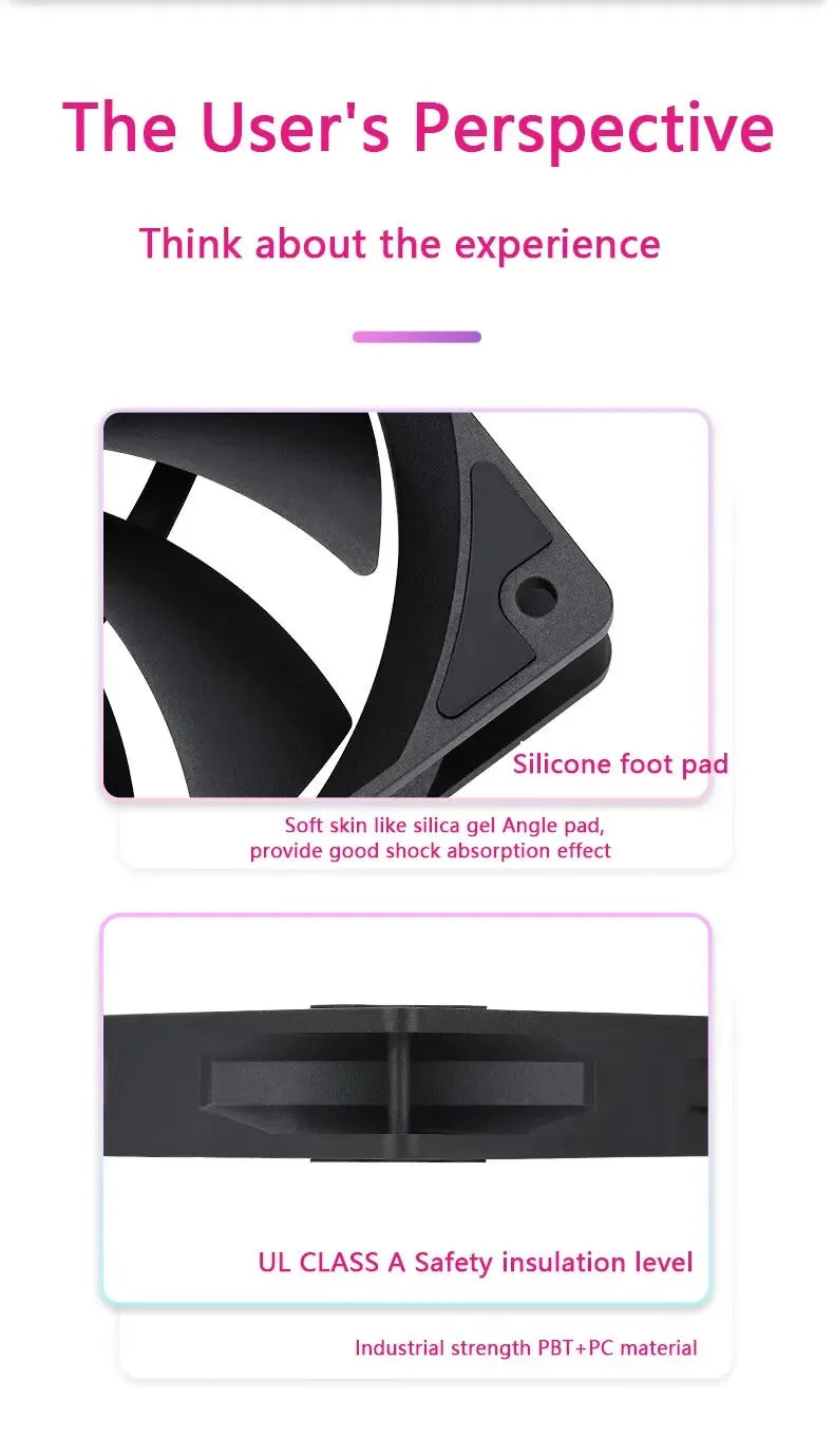 Thermalright TL-C12C PC Cooling Fan 120mm 5V 3PIN ARGB Computer Case Fan 4pin PWM 1550RPM Adjustable Speed 12cm CPU Cooler Fan