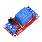 12V 1-channel relay module, using bidirectional optocoupler isolation, with strong driving capability and stable performance